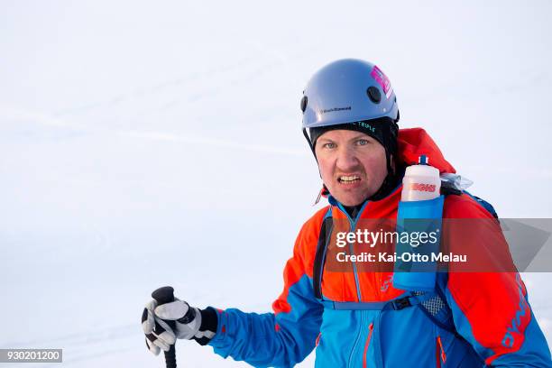 Anders Jorgensen at The Arctic Triple - Lofoten Skimo on March 10, 2018 in Svolvaer, Norway. Lofoten Skimo is one of three races organized under The...