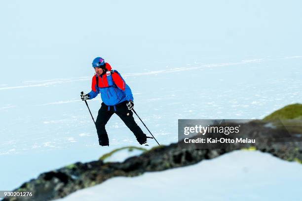 Anders Jorgensen at The Arctic Triple - Lofoten Skimo on March 10, 2018 in Svolvaer, Norway. Lofoten Skimo is one of three races organized under The...