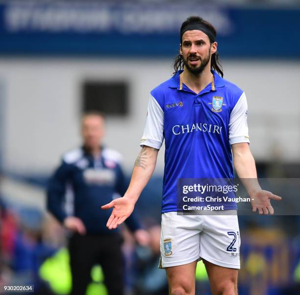 Sheffield Wednesday's George Boyd during the Sky Bet Championship match between Sheffield Wednesday and Bolton Wanderers at Hillsborough on March 10,...