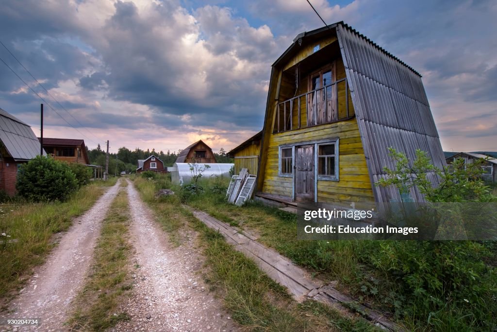 Butka Country house in the Urals, Sverdlosk oblast, Russia. ニュース写真 - Getty Images