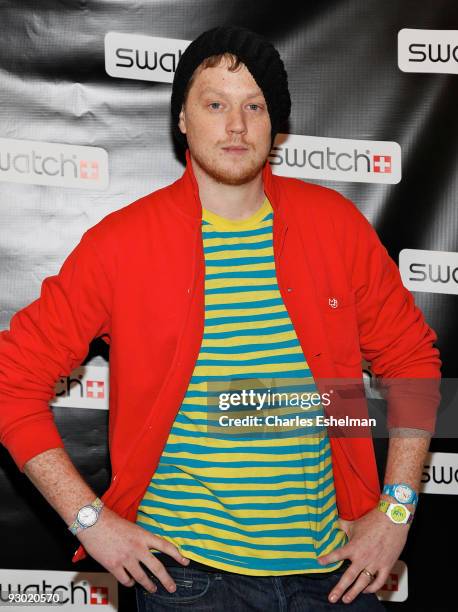 Designer Matthew Langille attends the Swatch Brand re-launch at the Swatch Store Times Square on November 12, 2009 in New York City.