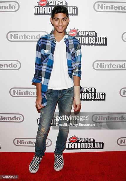 Actor Mark Indelicato attends the 25 years of Mario celebration at the Nintendo World Store on November 12, 2009 in New York City.