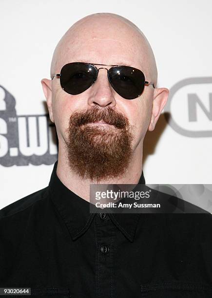 Judas Priest's Rob Halford attends the 25 years of Mario celebration at the Nintendo World Store on November 12, 2009 in New York City.