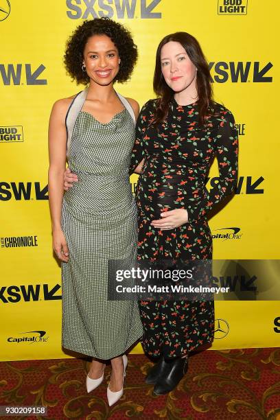 Gugu Mbatha-Raw and Julia Hart attends the "Fast Color" Premiere 2018 SXSW Conference and Festivals at Paramount Theatre on March 10, 2018 in Austin,...