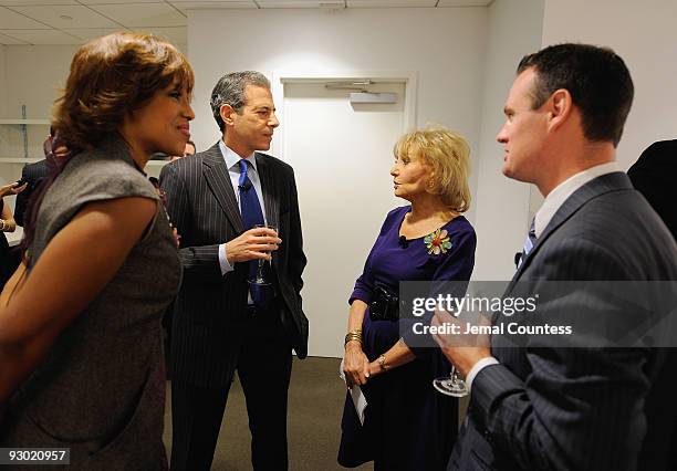Editor of O Magazine Gayle King, managing editor for Time Richard Stengel, TV personality Barbara Walters and Mayor Luke Ravenstahl attend the TIME's...