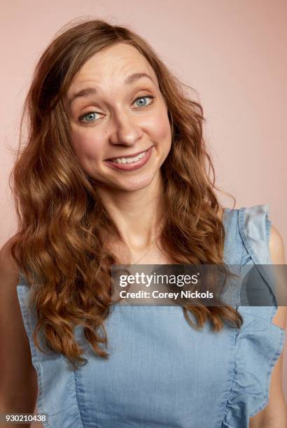 Actor Lauren Lapkus from the film "The Unicorn" poses for a portrait in the Getty Images Portrait Studio Powered by Pizza Hut at the 2018 SXSW Film...