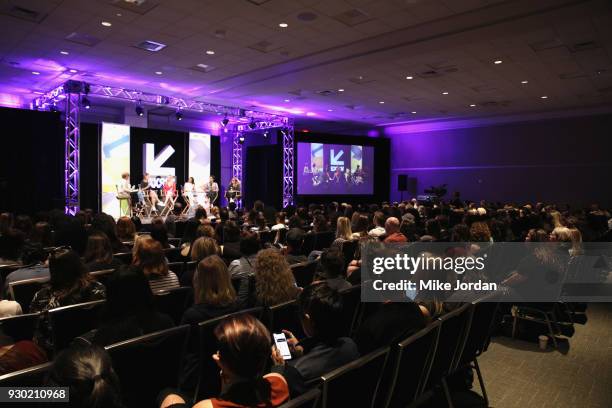 Actor Tonya Lewis Lee, Sarah Aubrey, TNT EVP of Original Programming, Amy Powell, President of Paramount Television, actors Dakota Fanning, Karrueche...