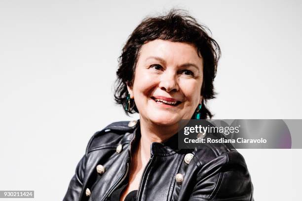 Spanish writer Clara Sanchez attends 'Tempo Di Libri' book show on March 10, 2018 in Milan, Italy.