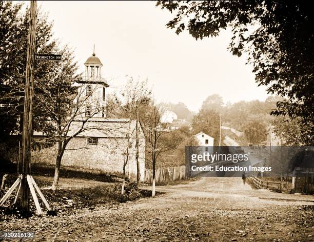 Site of Washington Inn, Valley Forge, Pennsylvania, c. 1900, Vintage Photograph.