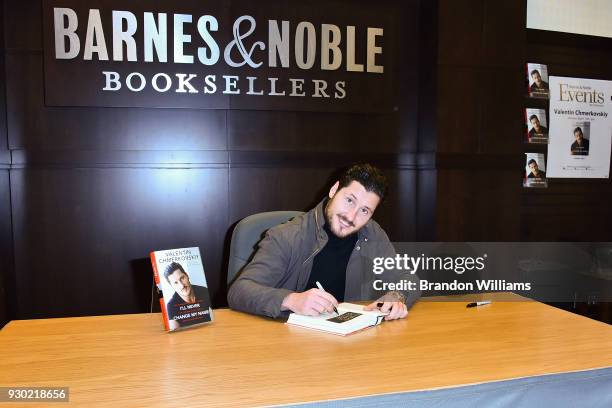 Professional dancer Valentin Chmerkovskiy during the signing of his new book "I'll Never Change My Name" at Barnes & Noble at The Grove on March 10,...