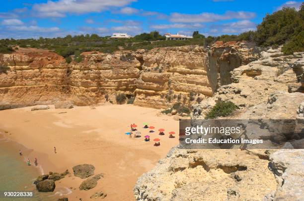 Pontal Beach, Praia do Pontal, Near to Albandeira Beach, Arma�ao de Pera, Algarve, Portugal .