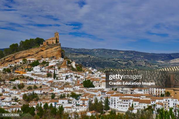 Montefrio. Moorish castle, Washington Irving Route, Granada province, Andalusia, Spain.