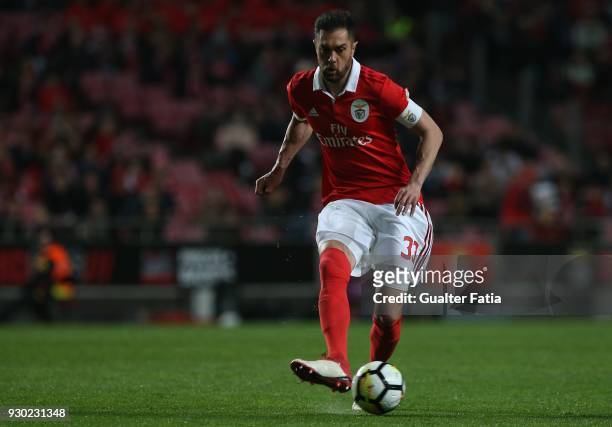 Benfica defender Jardel Vieira from Brazil in action during the Primeira Liga match between SL Benfica and CD Aves at Estadio da Luz on March 10,...