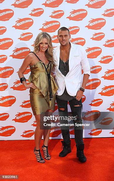 Bree Amer and guest arrive for the Australian Nickelodeon Kids' Choice Awards 2009 at Hisense Arena on November 13, 2009 in Melbourne, Australia.