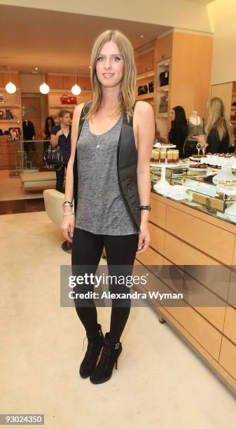 Nicky Hilton attends Platine Pop-Up Bakery and Anya Hindmarch Girl's Tea to Benefit CoachArt on November 12, 2009 in Los Angeles, California.