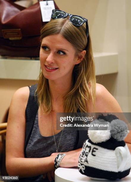 Nicky Hilton attends Platine Pop-Up Bakery and Anya Hindmarch Girl's Tea to Benefit CoachArt on November 12, 2009 in Los Angeles, California.