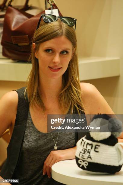 Nicky Hilton attends Platine Pop-Up Bakery and Anya Hindmarch Girl's Tea to Benefit CoachArt on November 12, 2009 in Los Angeles, California.