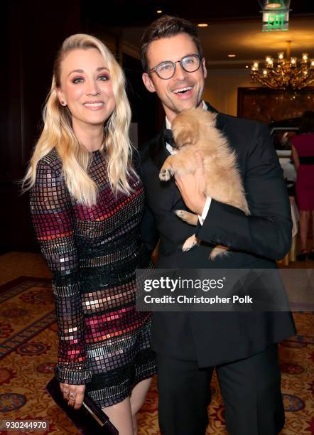 Paw Works Celebrity Ambassador/Board Member Kaley Cuoco, Paw Works Celebrity Ambassador Brad Goreski and Todd attend the James Paw 007 Ties & Tails...