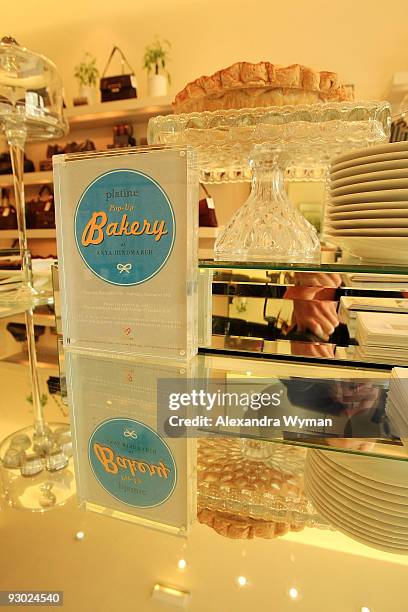 General view of atmosphere at Platine Pop-Up Bakery and Anya Hindmarch Girl's Tea to Benefit CoachArt on November 12, 2009 in Los Angeles, California.