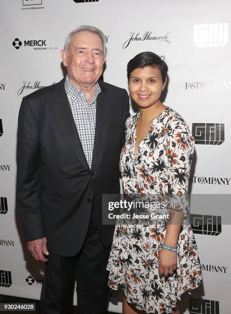 Dan Rather and Fast Company Editor-in-Chief, Stephanie Mehta attend the 8th annual Fast Company Grill during SXSW on March 10, 2018 in Austin, Texas.