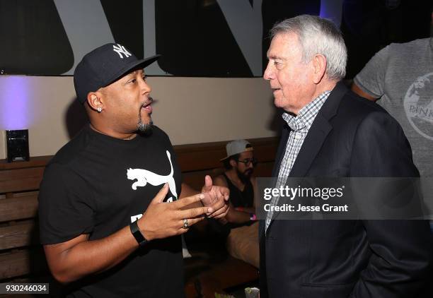 Daymond John and Dan Rather attend the 8th annual Fast Company Grill during SXSW on March 10, 2018 in Austin, Texas.