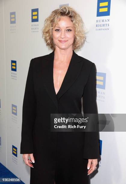 Teri Polo attends The Human Rights Campaign 2018 Los Angeles Gala Dinner at JW Marriott Los Angeles at L.A. LIVE on March 10, 2018 in Los Angeles,...