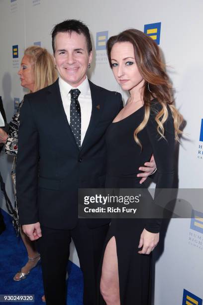 Hal Sparks and Summer Solstice attend The Human Rights Campaign 2018 Los Angeles Gala Dinner at JW Marriott Los Angeles at L.A. LIVE on March 10,...