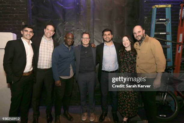 Film producers with Director Barry Jenkins Director/Writer Julia Hart, Producer/Writer Jordan Horowitz attend "Fast Color" Premiere at SXSW at...