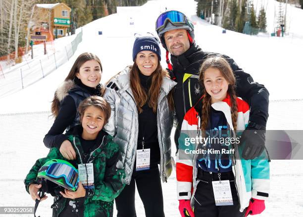 Brooke Burke and David Charvet with their children Sierra, Shaya and Rain attend Operation SmileÕs 7th Annual Park City Ski Challenge Sponsored by...