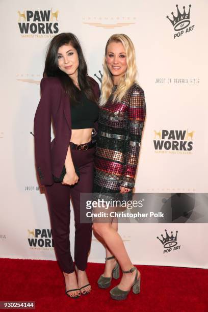 Actress Briana Cuoco and Paw Works Celebrity Ambassador/Board Member Kaley Cuoco attends the James Paw 007 Ties & Tails Gala at the Four Seasons...