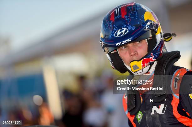 Andreas Mikkelsen of Norway taken before the SSS 17/18 Autodromo de Leon during Day Two of the WRC Mexico on March 10, 2018 in Leon, Mexico.