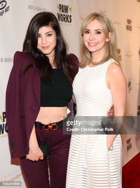 Actress Briana Cuoco and actress Ashley Jones attend the James Paw 007 Ties & Tails Gala at the Four Seasons Westlake Village on March 10, 2018 in...