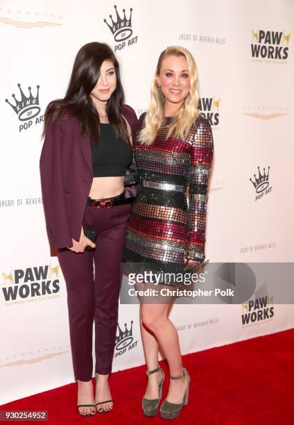 Actress Briana Cuoco and Paw Works Celebrity Ambassador/Board Member Kaley Cuoco attends the James Paw 007 Ties & Tails Gala at the Four Seasons...