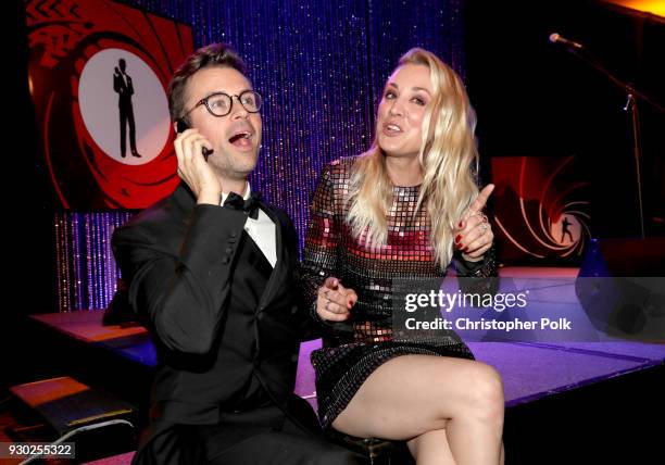 Paw Works Celebrity Ambassador Brad Goreski and Paw Works Celebrity Ambassador/Board Member Kaley Cuoco attend the James Paw 007 Ties & Tails Gala at...