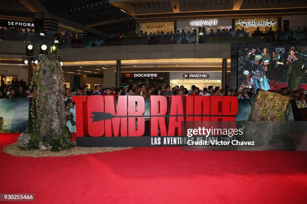 General view of atmosphere during the "Tomb Raider" Mexico City Premiere at Oasis Coyoacan on March 10, 2018 in Mexico City, Mexico.