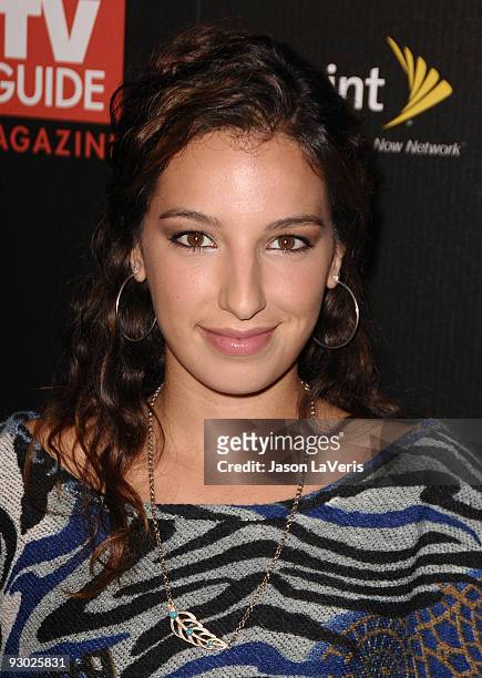 Actress Vanessa Lengies attends TV Guide Magazine's Hot List Party at SLS Hotel on November 10, 2009 in Beverly Hills, California.