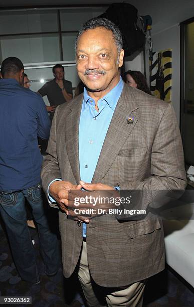 Rev. Jesse Jackson attends the Cedric The Entertainer Reaching Out And Giving Back Event at Pacfic Design Center on November 12, 2009 in West...