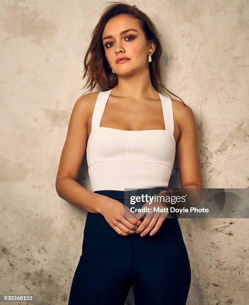 Actress Olivia Cooke is photographed for Back Stage on February 5, 2018 in New York City. PUBLISHED IMAGE.