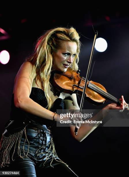 Caroline Campbell performs onstage at Celebrity Fight Night XXIV on March 10, 2018 in Phoenix, Arizona.