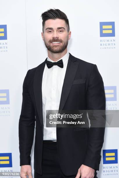 Kyle Krieger attends Human Rights Campaign's 2018 Los Angeles Gala Dinner - Arrivals at JW Marriott Los Angeles at L.A. LIVE on March 10, 2018 in Los...