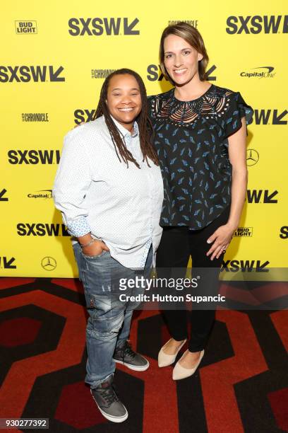 Tina Mabry and filmmaker Amy Adrion attend the premiere of "Half the Picture" during SXSW at Alamo Lamar on March 10, 2018 in Austin, Texas.