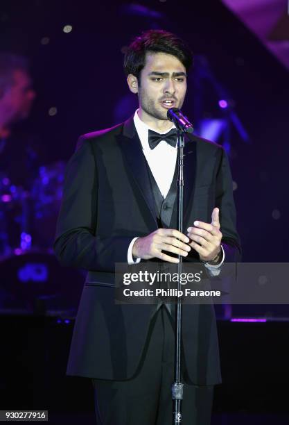 Matteo Bocelli peforms onstage at Celebrity Fight Night XXIV on March 10, 2018 in Phoenix, Arizona.