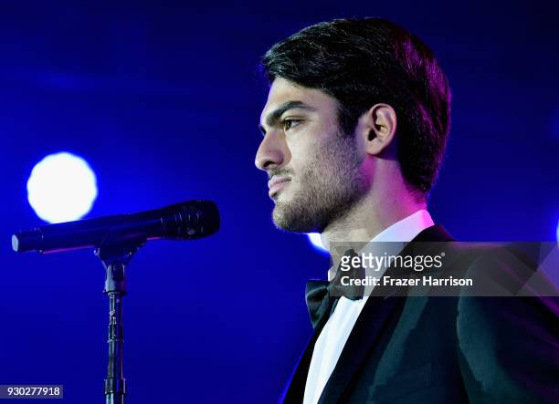 Matteo Bocelli peforms onstage at Celebrity Fight Night XXIV on March 10, 2018 in Phoenix, Arizona.
