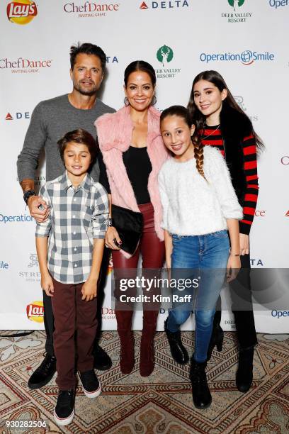 Brooke Burke and David Charvet with their children Sierra, Shaya and Rain attend Operation Smile's 7th Annual Park City Ski Challenge Sponsored by...