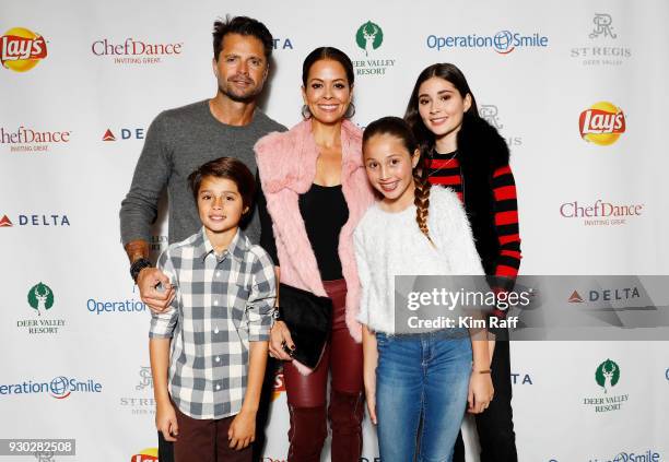 Brooke Burke and David Charvet with their children Sierra, Shaya and Rain attend Operation Smile's 7th Annual Park City Ski Challenge Sponsored by...