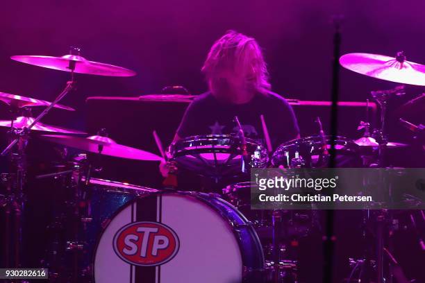 Drummer Eric Kretz of Stone Temple Pilots performs at Marquee Theatre on March 10, 2018 in Tempe, Arizona.