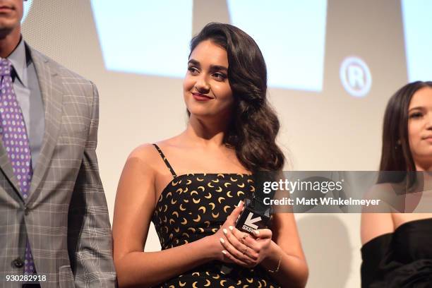 Geraldine Viswanathan attends the "Blockers" Premiere 2018 SXSW Conference and Festivals at Paramount Theatre on March 10, 2018 in Austin, Texas.