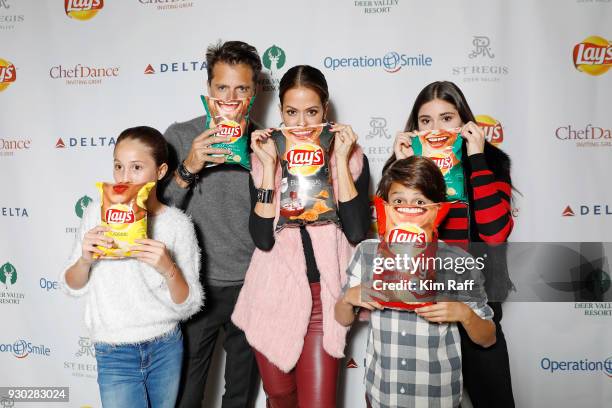 Brooke Burke and David Charvet with their children Sierra, Shaya and Rain attend Operation Smile's 7th Annual Park City Ski Challenge Sponsored by...