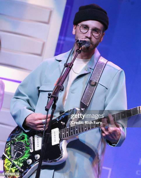 John Gourley of the band Portugal. The Man performs onstage at The Human Rights Campaign 2018 Los Angeles Gala Dinner at JW Marriott Los Angeles at...