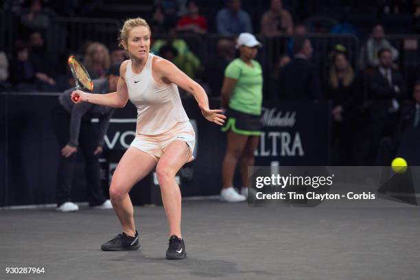 Elina Svitolina of the Ukraine in action while winning the Tie Break Tens Tennis Tournament at Madison Square Garden on March 5, 2018 New York City.